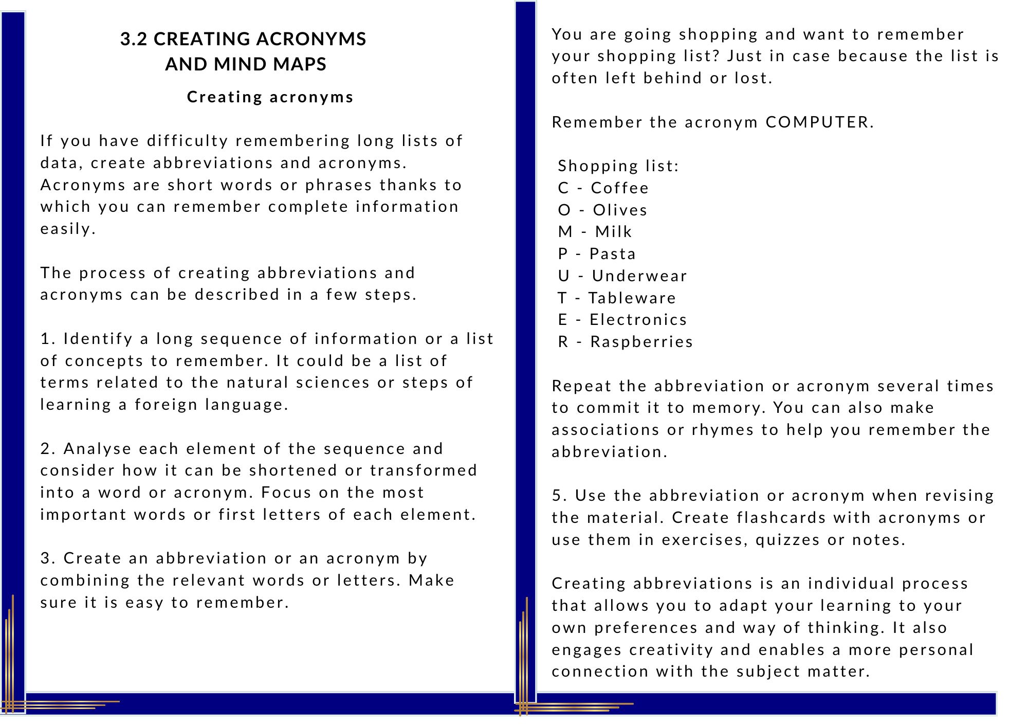 Tame Your Learning przykładowe strony w jezyku anngielskim