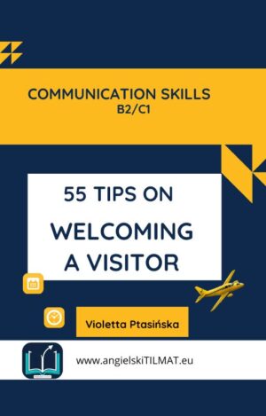 Granatowo-żółta okładka.